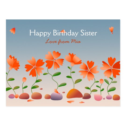 Daisies Happy Birthday Postcard