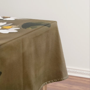 Daisies In A Copper Coloured Vase Tablecloth