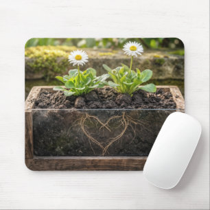Daisies In a Flower Box Mouse Mat