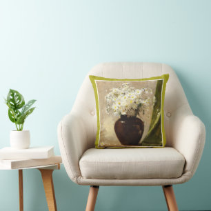 Daisies in a vase, Paul Fisher Cushion