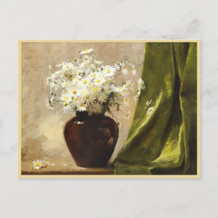 Daisies in a vase, Paul Fisher Postcard