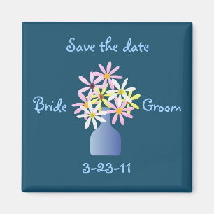 Daisies in a Vase Save the Date Magnet