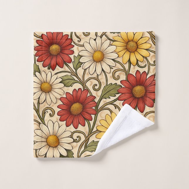 Daisies in Fall Wash Cloth (Wash Cloth)