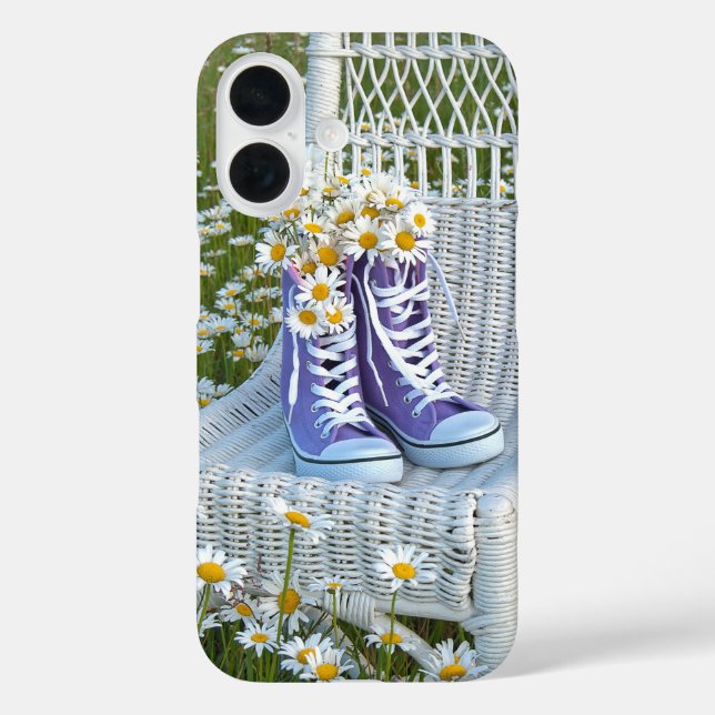 daisies in purple sneakers Case-Mate iPhone case (Back)