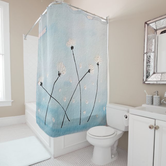 Daisies In The Sky Shower Curtain (In Situ)
