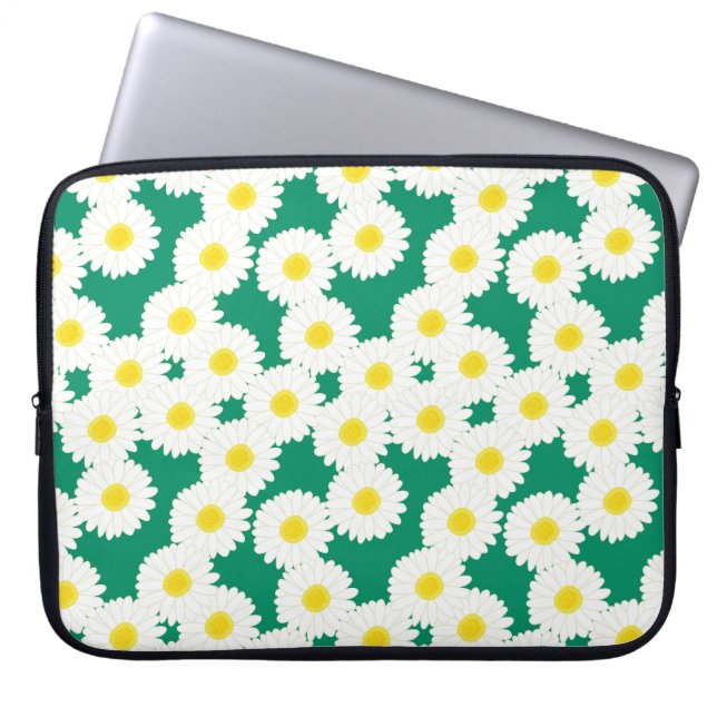Daisies In The Wild Laptop Sleeve (Front)