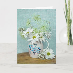 Daisies In Vintage Pitcher Card