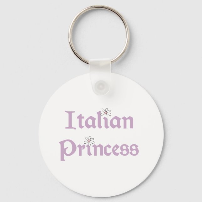 Daisies Italian Princess Key Ring (Front)