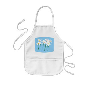 daisies kids apron