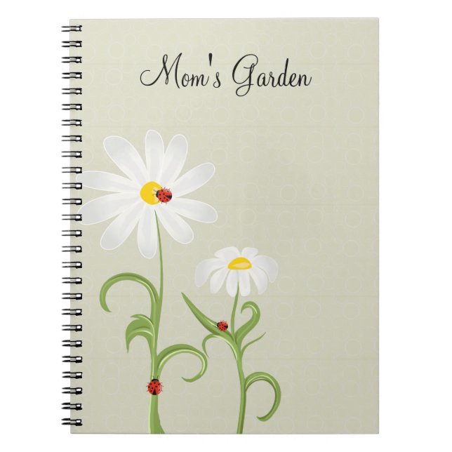 Daisies Ladybugs Personalised Journal (Front)