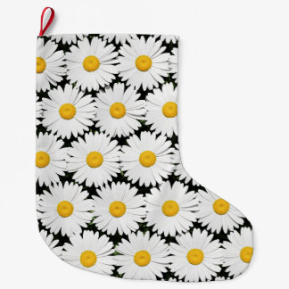 Daisies Large Christmas Stocking