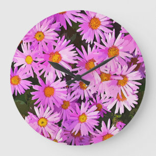 DAISIES LARGE CLOCK