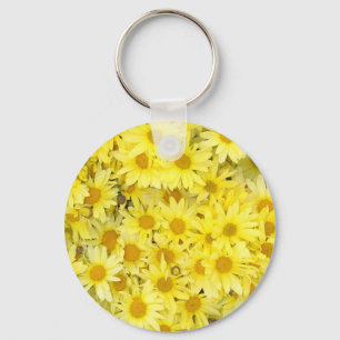 Daisies Make Me Happy Keychains