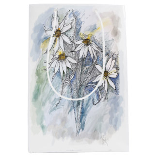 Daisies medium gift bag