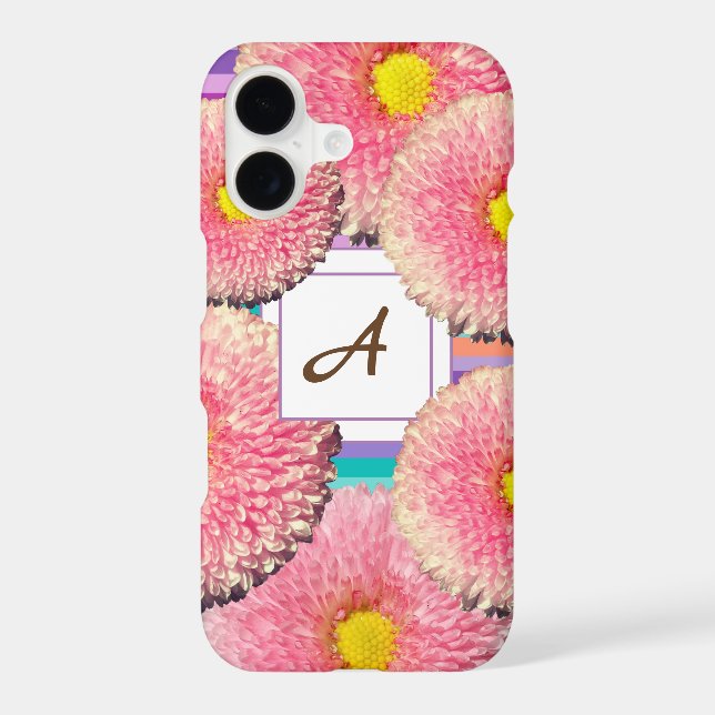 Daisies Monogram iPhone Case (Back)
