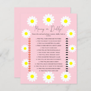 Daisies - mummy or daddy baby shower game