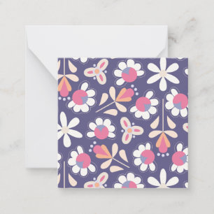 Daisies on a Purple Background Card