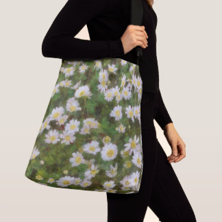 Daisies Painted In An Impressionist Style Crossbody Bag
