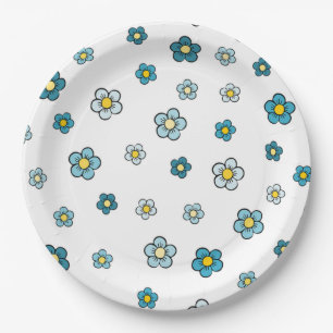 Daisies Paper Plate