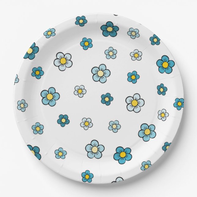 Daisies Paper Plate (Front)