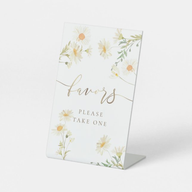 daisies  pedestal sign (Front)