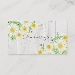 Daisies Personalised Name Business Card