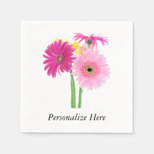 Daisies Pink Napkin