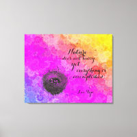 Daisies Rainbow Colours Bird's Nest w Lao Tzu Quot