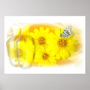 Daisies reflected - Fine Art Poster