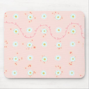 Daisies Save the Date Mouse Mat