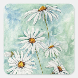 'Daisies' Square Sticker