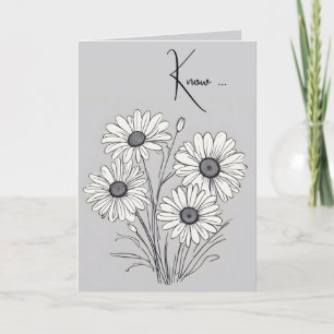 Daisies Thinking of You Card