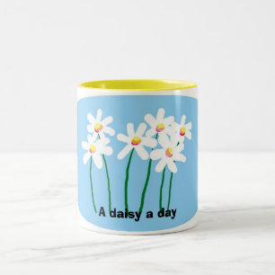 daisies Two-Tone coffee mug