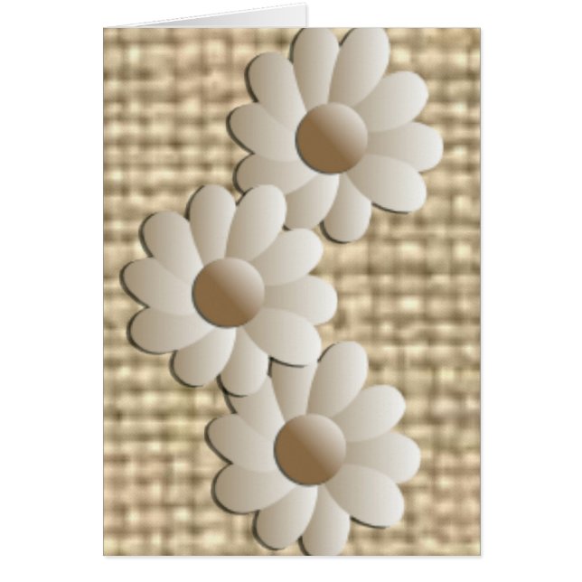 Daisies Vintage Card (Front)