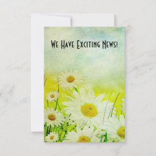 Daisies Vintage Save The Date