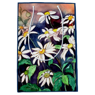 Daisies Watercolor Gift Bag