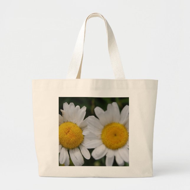 Daisies Won't Tell Large Tote Bag (Front)
