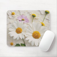 Daisiies and Cosmos On Distressed Paper