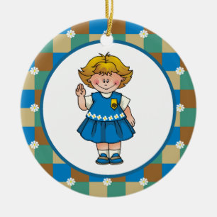 Daisy4 Ceramic Tree Decoration