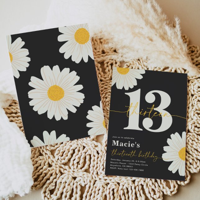 Daisy 13th Birthday Invitation (Creator Uploaded)