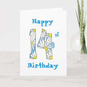 Daisy 14th Birthday Card