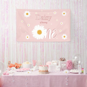 Daisy 1st Birthday Banner