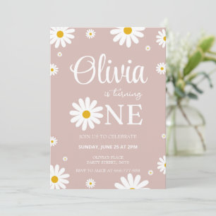 Daisy 1st Birthday Editable Invitation