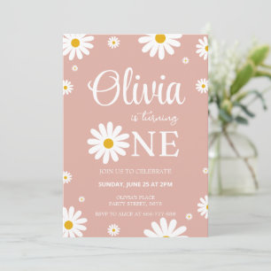 Daisy 1st Birthday Editable Invitation