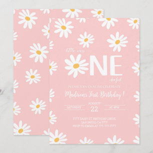 Daisy 1st Birthday  Invitation