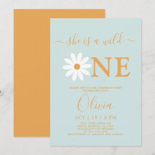 Daisy 1st Birthday Invitation