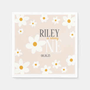 Daisy 1st Birthday Napkin