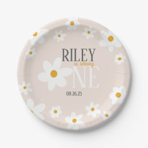 Daisy 1st Birthday Plate