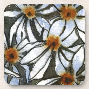 "Daisy #2" Floral Coaster Set