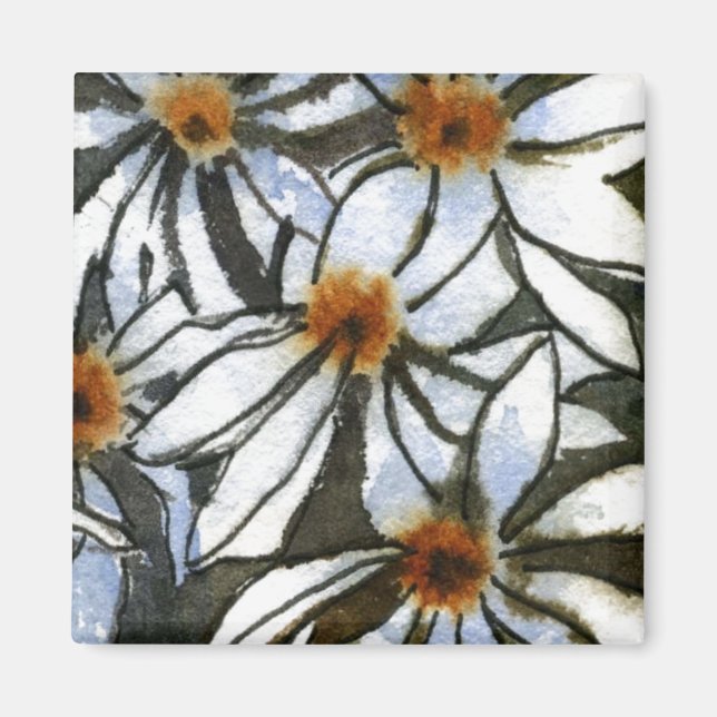 "Daisy #2"  Floral Magnet (Front)
